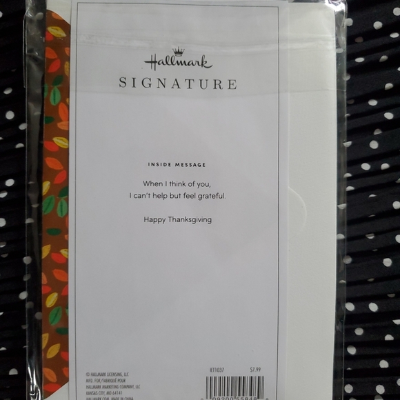 Hallmark Thankful For You Card - Multicolor - Picture 4 of 4